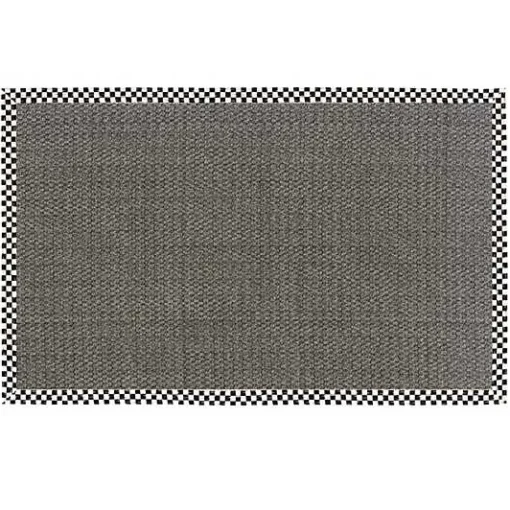 Courtly Check 6' x 9' Grey Sisal Rug