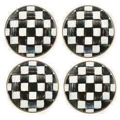 Courtly Check Appetizer Plates, Set of 4