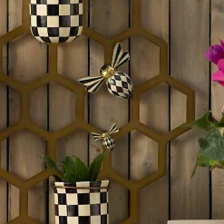 Courtly Check Bee Magnets, Set of 2