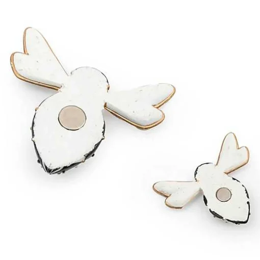 Courtly Check Bee Magnets, Set of 2