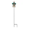 Courtly Check Birdhouse Stake