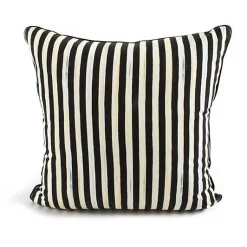 Courtly Check  Black Sash Throw Pillow