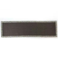 Courtly Check Black Sisal 2'6 x 9' Runner