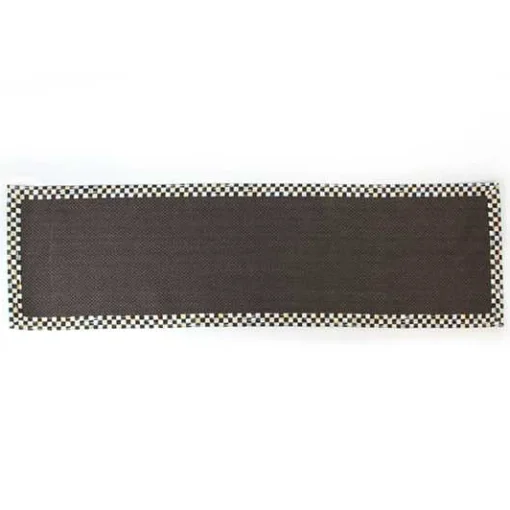 Courtly Check Black Sisal 2'6 x 9' Runner