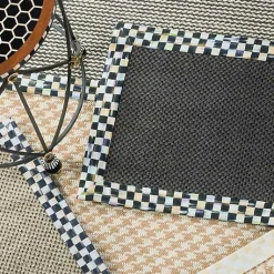 Courtly Check Black Sisal 2'6 x 9' Runner