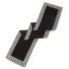 Courtly Check Black Table Runner
