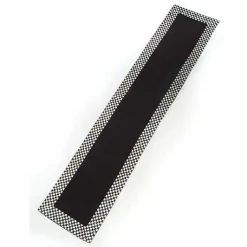 Courtly Check Black Table Runner