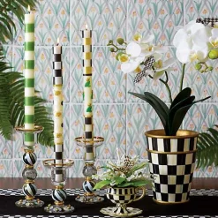 Courtly Check Black Table Runner