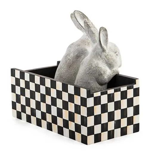 Courtly Check Bunny Planter