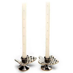 Courtly Check Butterfly Candle Holders, Set of 2