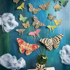 Courtly Check Butterfly Duo Wall Decor