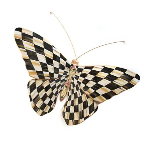 Courtly Check Butterfly Wall Decor