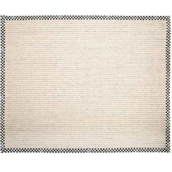Courtly Check Cable Wool Sisal 8' x 10' Rug