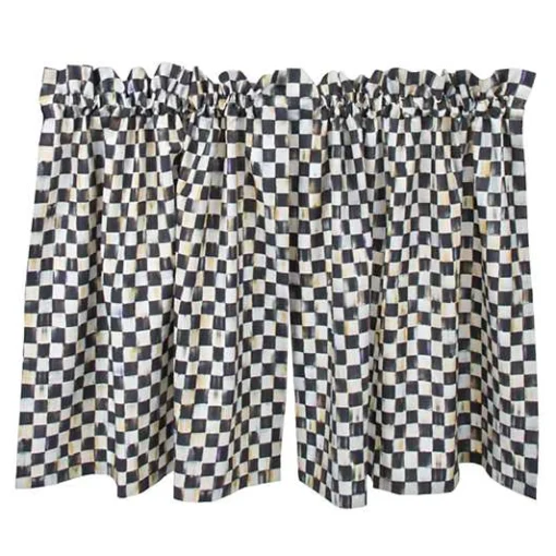 Courtly Check Cafe Curtains, Set of 2