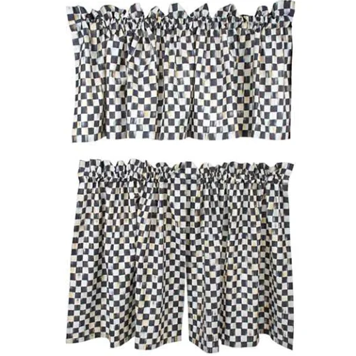 Courtly Check Cafe Curtains, Set of 2