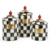 Courtly Check Canisters, Set of 3