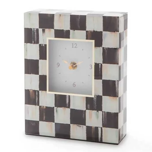 Courtly Check Carriage Clock