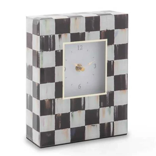 Courtly Check Carriage Clock