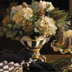 Courtly Check Ceramic Compote
