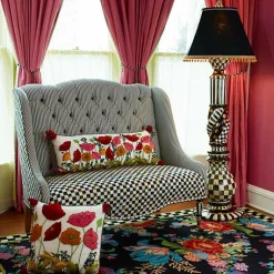 Courtly Check Ceramic Floor Lamp