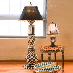 Courtly Check Ceramic Floor Lamp