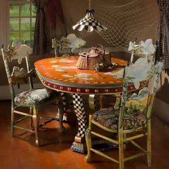 Courtly Check Ceramic Fluted Hanging Lamp