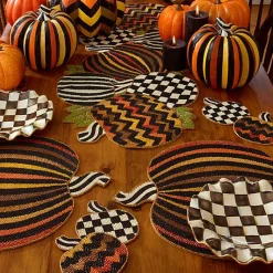 Courtly Check Ceramic Fluted Dessert Plate