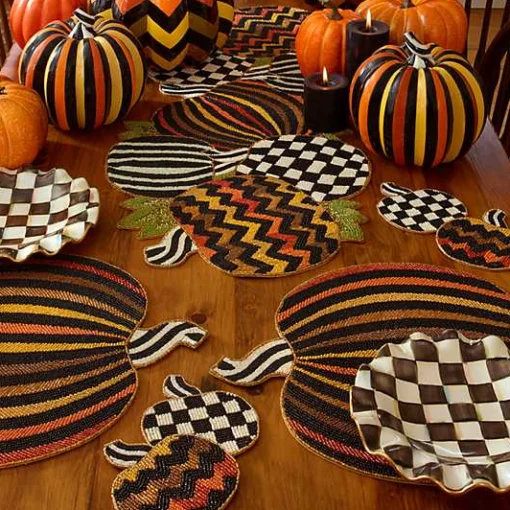 Courtly Check Ceramic Fluted Dessert Plate