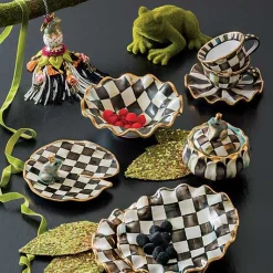 Courtly Check Ceramic Fluted Breakfast Bowl