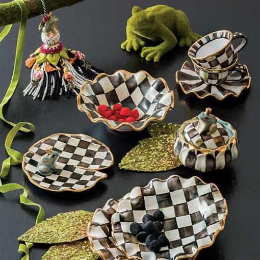 Courtly Check Ceramic Fluted Breakfast Bowl