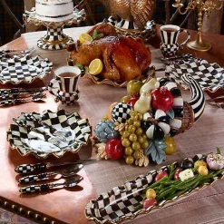 Courtly Check Ceramic Hors d'Oeuvre Tray