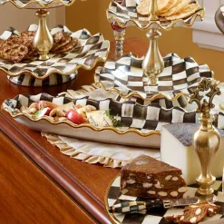 Courtly Check Ceramic Hors d'Oeuvre Tray