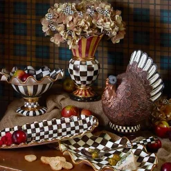 Courtly Check Ceramic Hors d'Oeuvre Tray