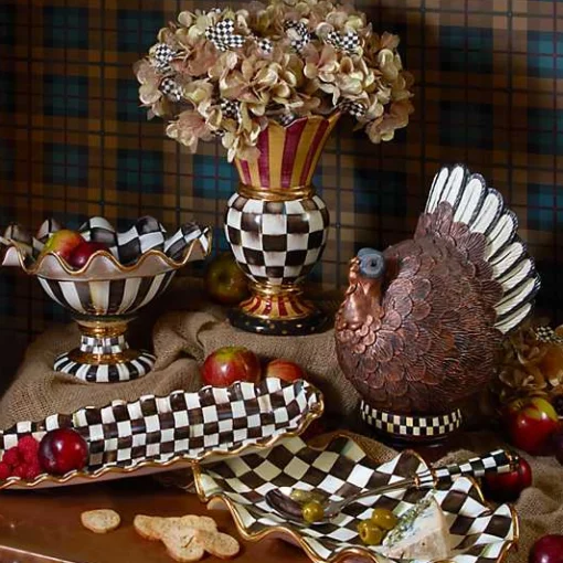 Courtly Check Ceramic Hors d'Oeuvre Tray