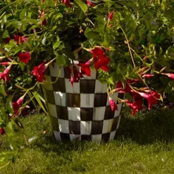 Courtly Check Ceramic Jumbo Garden Pot
