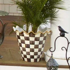 Courtly Check Ceramic Jumbo Garden Pot