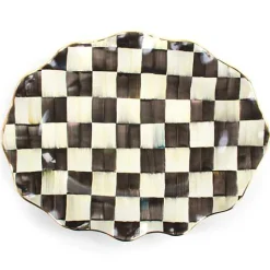 Courtly Check Ceramic Large Serving Platter