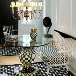 Courtly Check Ceramic Pedestal Table Base