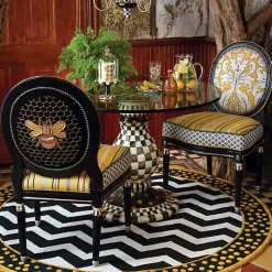Courtly Check Ceramic Pedestal Table Base