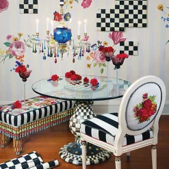 Courtly Check Ceramic Pedestal Table Base