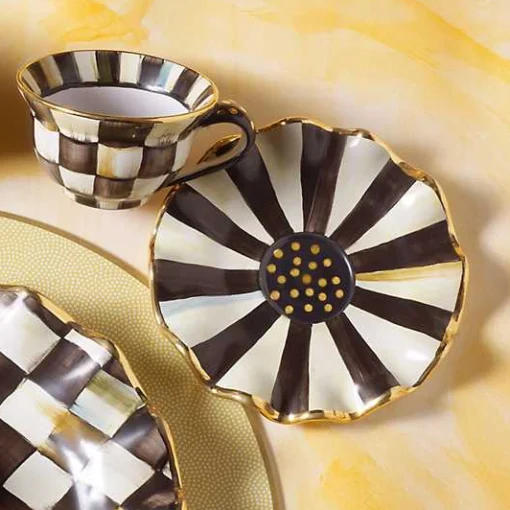 Courtly Check Ceramic Saucer