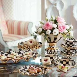 Courtly Check Ceramic Saucer