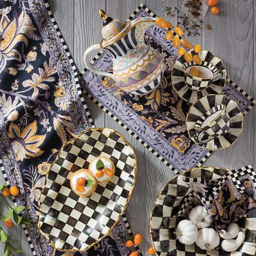 Courtly Check Ceramic Saucer