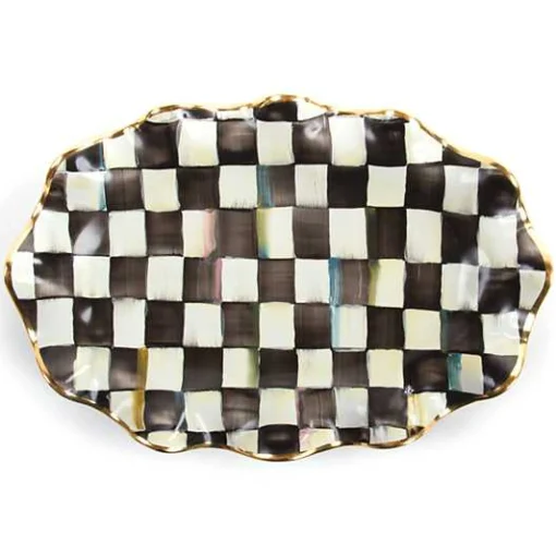 Courtly Check Ceramic Serving Platter