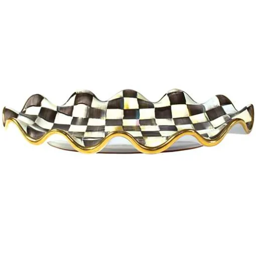 Courtly Check Ceramic Serving Platter