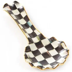 Courtly Check Ceramic Spoon Rest