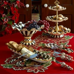 Courtly Check Ceramic Spoon Rest