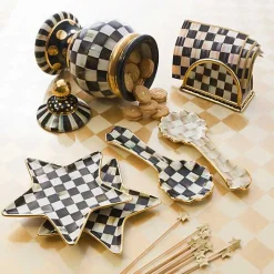 Courtly Check Ceramic Spoon Rest