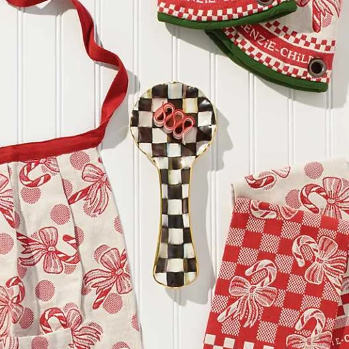 Courtly Check Ceramic Spoon Rest
