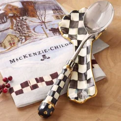 Courtly Check Ceramic Spoon Rest